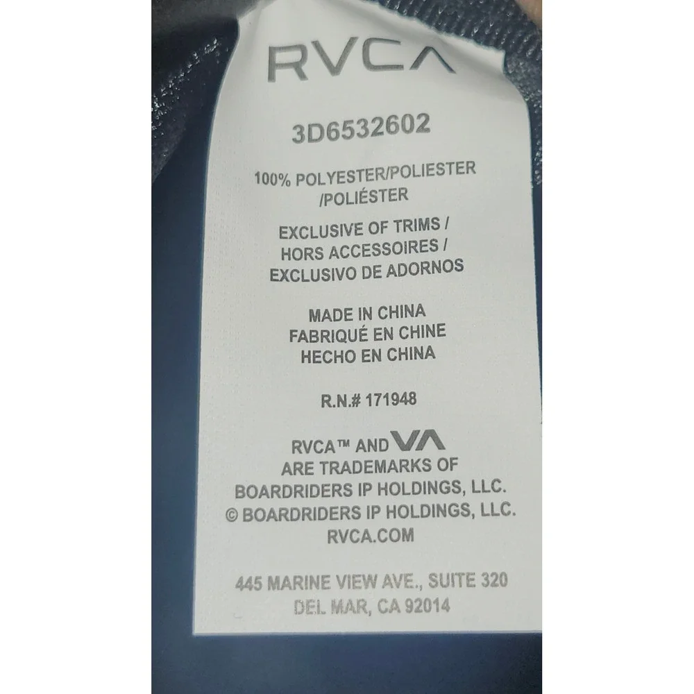 RVCA Cargocore Backpack Black Grey Heather 3D6532602 Mens Skate Bag New